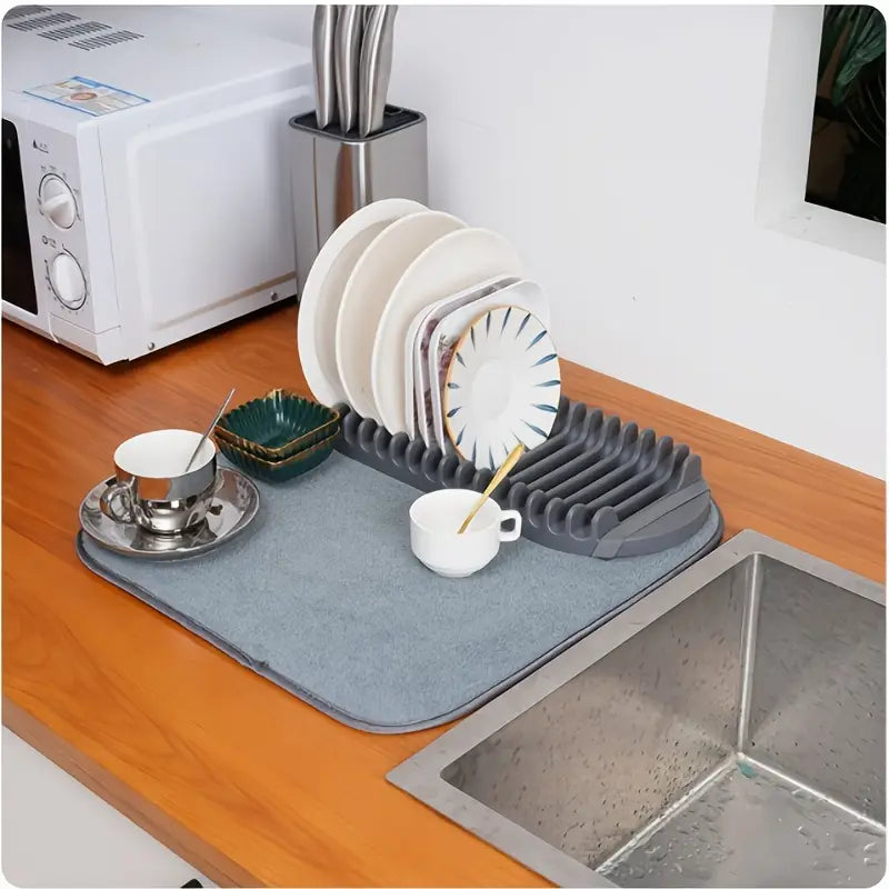 GoteoZero™ Escurridor de Platos 2-en-1