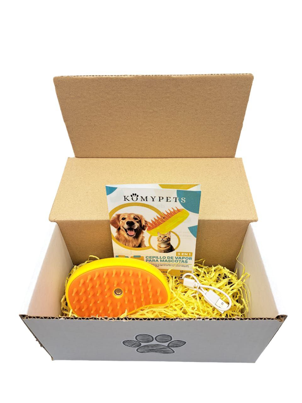 Cepillo de vapor 3 en 1 para gatos