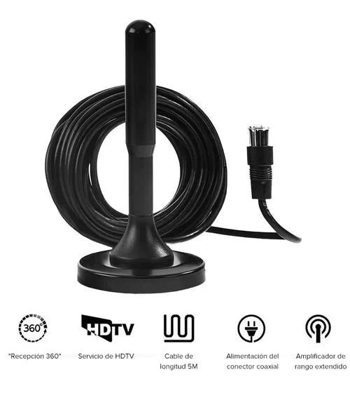 PAGA 1 LLEVATE 2 Antena TDT | TV Digital Ultra HD | Canales Gratis + REGALO