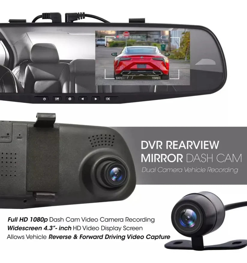 Cámara Retrovisor RoadShield™ en Full HD 🚗 Tu Auto Más Seguro, Moderno y Conectado