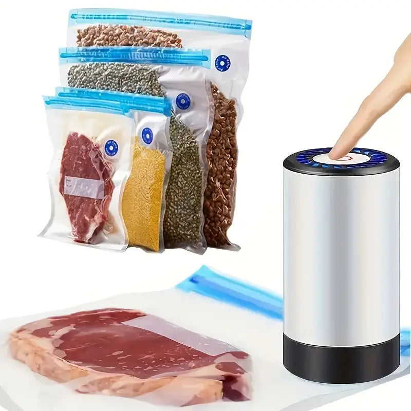 Selladora al Vacío VacuPreserve™ Mantén tus alimentos frescos🥩🥗
