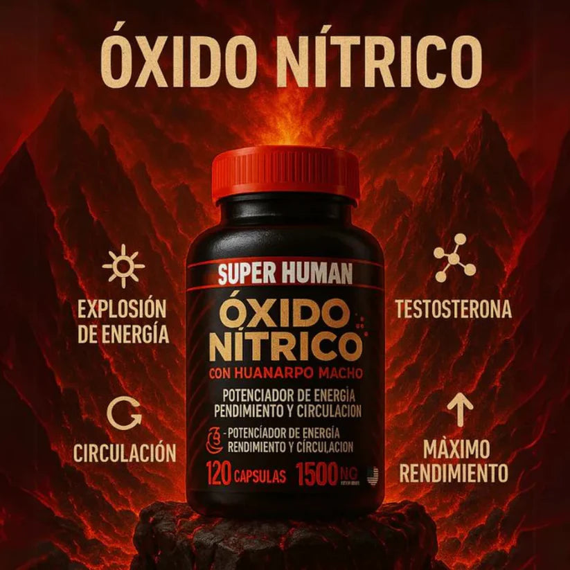 Óxido Nítrico Promax™💪 Rendimiento, energía y salud masculina🔥 (60 cápsulas)