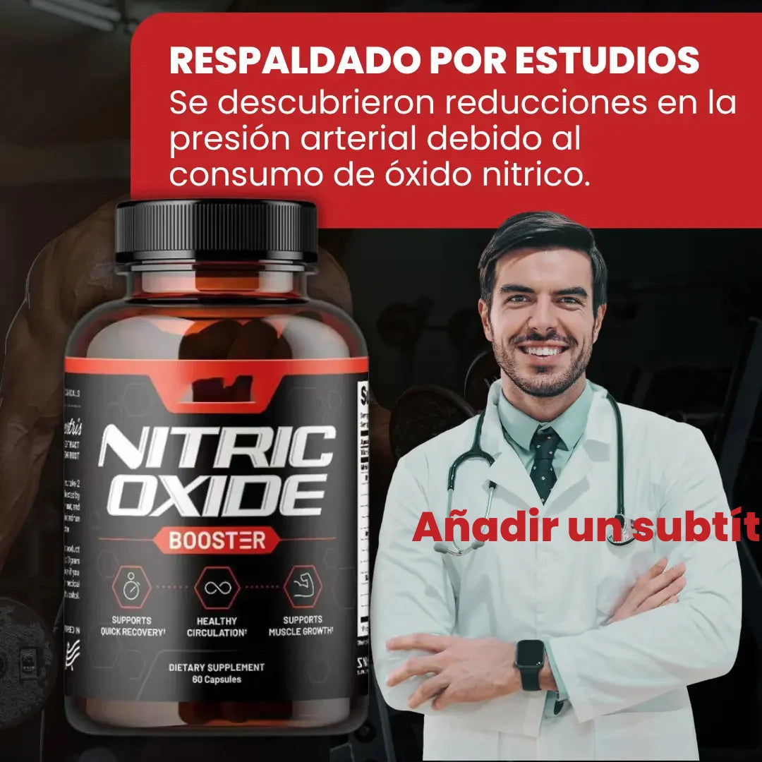 Óxido Nítrico Promax™💪 Rendimiento, energía y salud masculina🔥 (60 cápsulas)