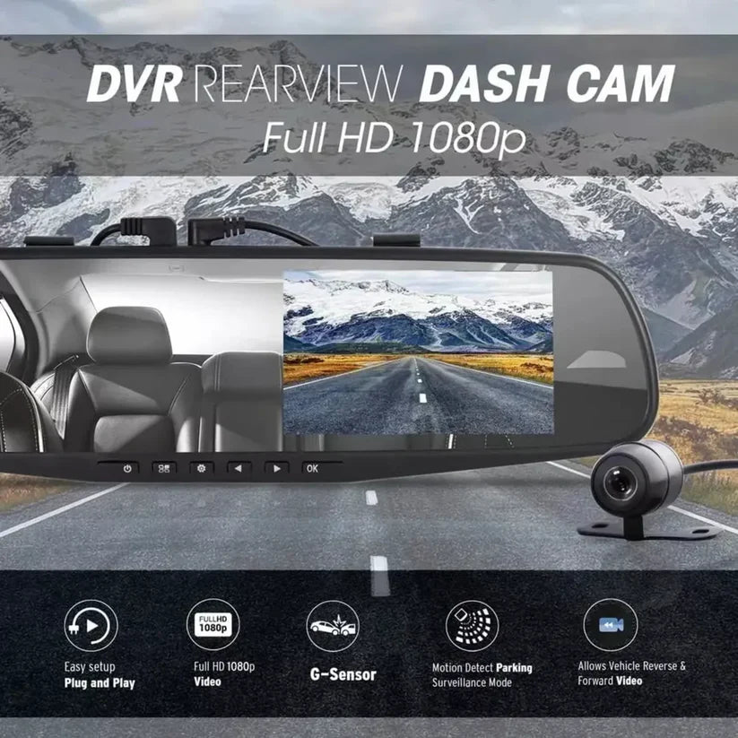 Cámara Retrovisor RoadShield™ en Full HD 🚗 Tu Auto Más Seguro, Moderno y Conectado