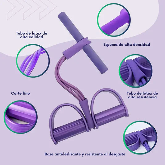 Dúo VITA Flex: Banda Elástica Pedal + Banda "8" para Entrenar en Casa! 💪
