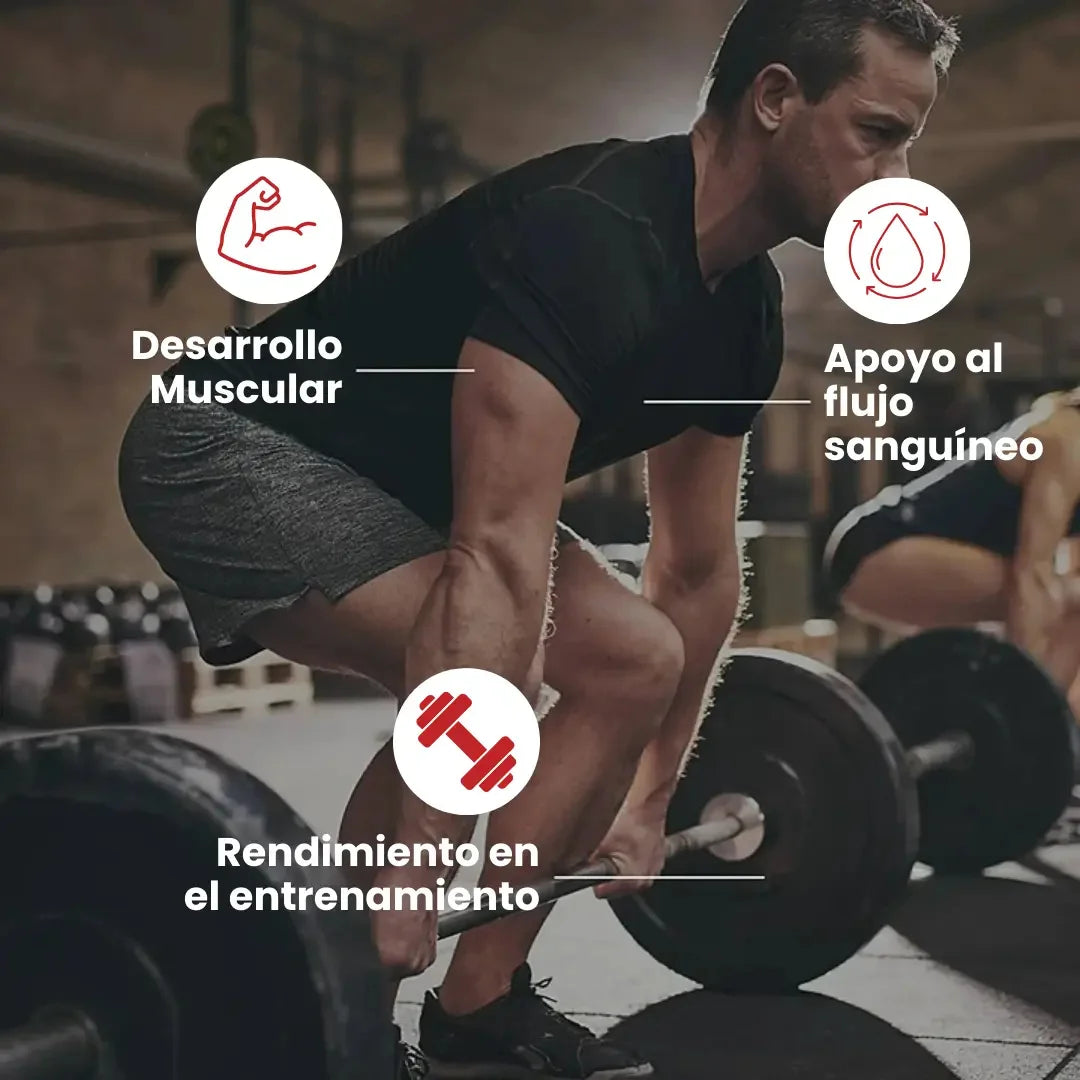 Óxido Nítrico Promax™💪 Rendimiento, energía y salud masculina🔥 (60 cápsulas)