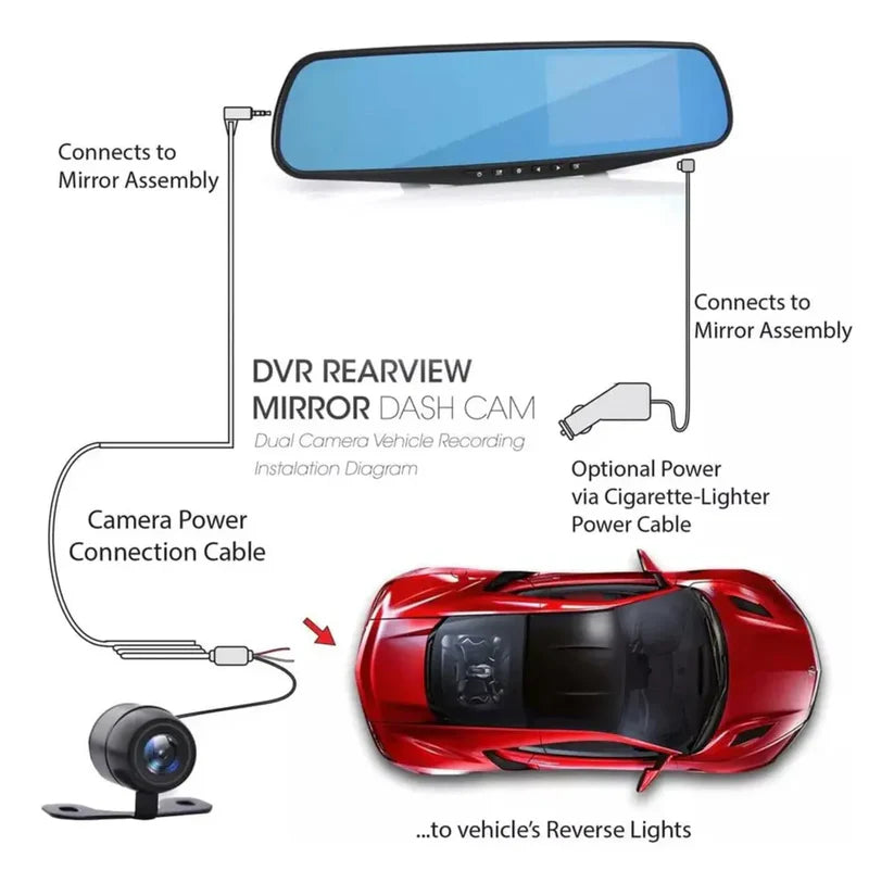 Cámara Retrovisor RoadShield™ en Full HD 🚗 Tu Auto Más Seguro, Moderno y Conectado