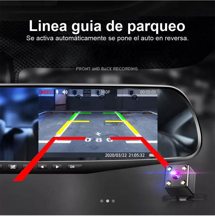 Cámara Retrovisor RoadShield™ en Full HD 🚗 Tu Auto Más Seguro, Moderno y Conectado
