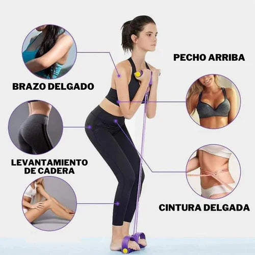 Dúo VITA Flex: Banda Elástica Pedal + Banda "8" para Entrenar en Casa! 💪