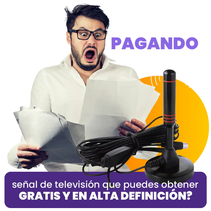 PAGA 1 LLEVATE 2 Antena TDT | TV Digital Ultra HD | Canales Gratis + REGALO