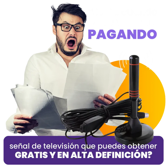 PAGA 1 LLEVATE 2 Antena TDT | TV Digital Ultra HD | Canales Gratis + REGALO