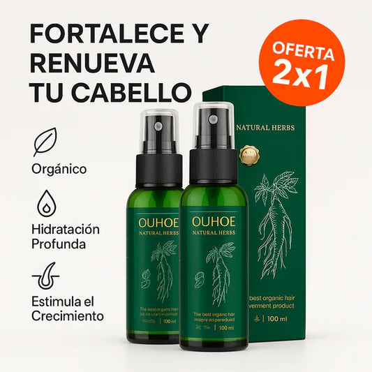 Spray Crecimiento Capilar Ouhoe 🎁PROMOCION 2 X 1 lleva uno gratis